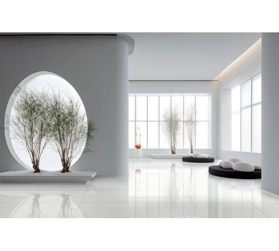 Керамогранит GOLDIS TILE YAZD Rio White матовый, ректифицированный, 60x120 см, упак. 2 шт., 1,44  кв. м КА-00001076