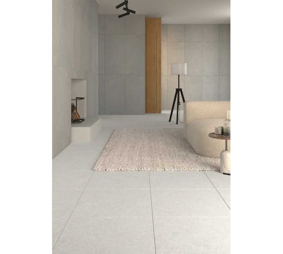 Керамогранит GOLDIS TILE YAZD Alma Light gray матовый, ректифицированный, 60x60 см, упак. 4 шт., 1,44  кв. м КА-00001331