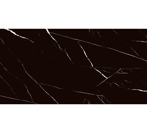 Керамогранит NOVIN CERAM YAZD TILE HELSINKI BLACK полированный, ректифицированный, 60x120 см, упак. 3 шт., 2,16 кв. м КА-00001183
