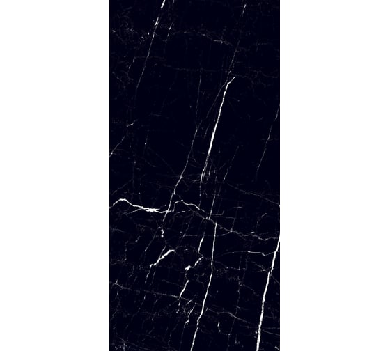 Керамогранит NOVIN CERAM YAZD TILE ITANO BLACK полированный, ректифицированный, 60x120 см, упак. 3 шт., 2,16 кв. м КА-00001180