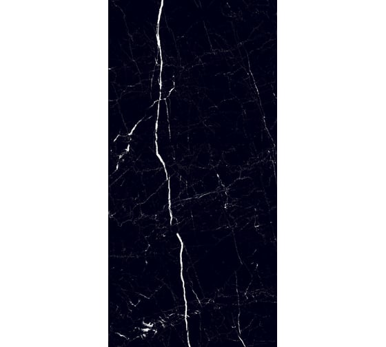 Керамогранит NOVIN CERAM YAZD TILE ITANO BLACK полированный, ректифицированный, 60x120 см, упак. 3 шт., 2,16 кв. м КА-00001180