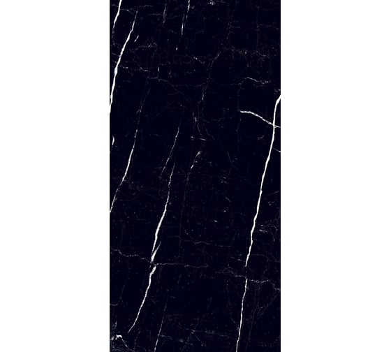Керамогранит NOVIN CERAM YAZD TILE ITANO BLACK полированный, ректифицированный, 60x120 см, упак. 3 шт., 2,16 кв. м КА-00001180