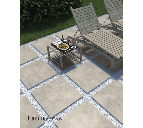 Керамогранит PERSPOLIS TILE AND STONE COMPEX YAZD Jura Light Grey (20 мм) матовый, 60x60x2 см, упак. 2 шт., 0.72 кв. м КА-00001364