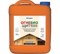 Огнезащитная пропитка Оптимист Огнебиощит С403 изумрудный, 10 л OPI018