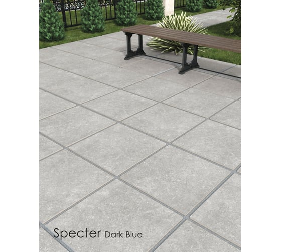 Керамогранит PERSPOLIS TILE AND STONE COMPEX YAZD Specter Blue окрашенная в массе 20 мм, матовый, 60x60x2 см, упак. 2 шт., 0.72 кв. м КА-00001351