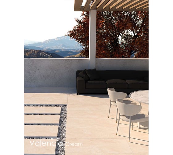 Керамогранит PERSPOLIS TILE AND STONE COMPEX YAZD Valencia Pearl (20 мм) матовый, 60x120x2 см, упак. 1 шт., 0.72 кв м КА-00001344