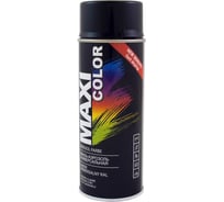 Эмаль-аэрозоль MAXI COLOR графитно-чёрная 0,4 л 9011MX