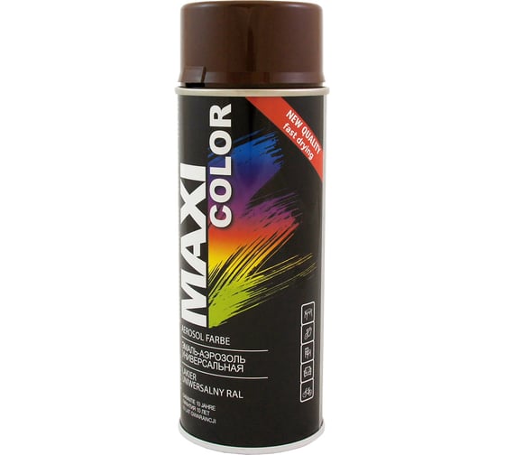 Эмаль-аэрозоль MAXI COLOR махагон коричневый 0,4 л 8016MX