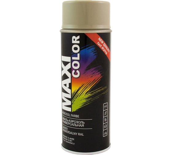 Эмаль-аэрозоль MAXI COLOR галечная серая 0,4 л 7032MX 1