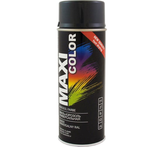 Эмаль-аэрозоль MAXI COLOR антрацитово-серая 0,4 л 7016MX