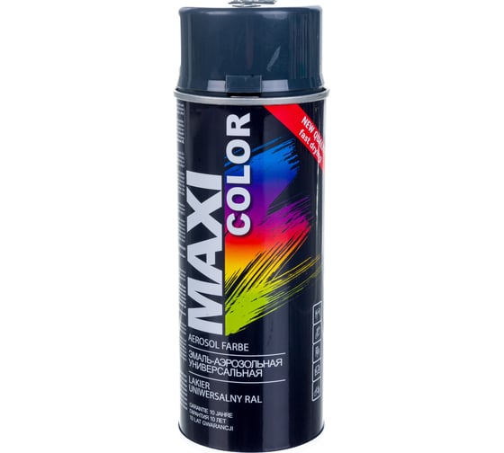 Эмаль-аэрозоль MAXI COLOR антрацитово-серая 0,4 л 7016MX
