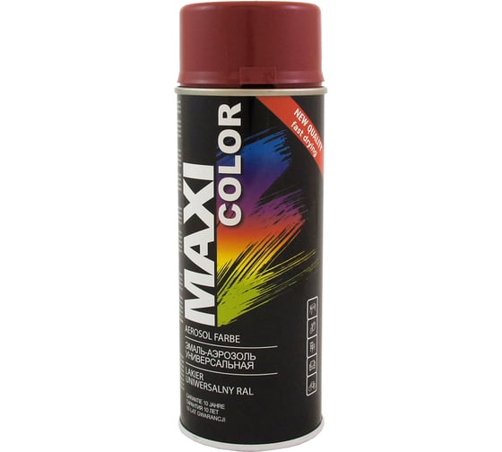 Эмаль-аэрозоль MAXI COLOR рубиново-красная 0,4 л 3003MX 1