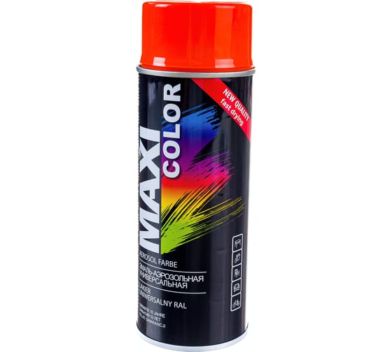 Эмаль-аэрозоль MAXI COLOR оранжевая 0,4 л 2004MX