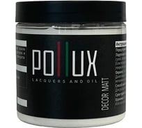 Краска акриловая Pollux белая, матовая, быстросохнущая, Decor Matt для декора / мебели / радиаторов, объем 500 мл, цвет сигнальный белый (RAL 9003)  PDM-9003-05L