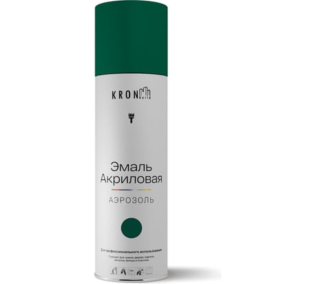 Эмаль акриловая Kronbuild RAL 6005 зеленый мох, глянец, 520 мл SP6005G