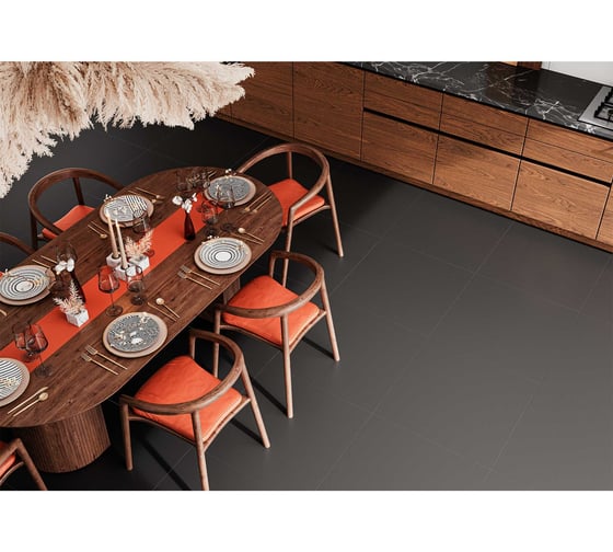Керамогранит AlmaCeramica Twin Black матовый, 600х600х9 мм, 5 шт. GFU04WIN20R