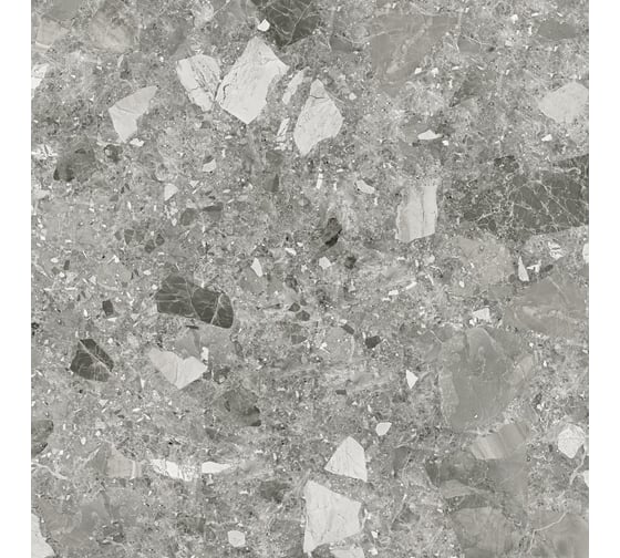 Керамогранит AlmaCeramica Steel rock sugar-эффект, 600х600х9 мм, 5 шт. GFU04STE70R