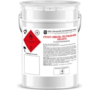 Грунт-эмаль по ржавчине ЗАГОРСКИЙ ЛАКОКРАСОЧНЫЙ ЗАВОД ХВ-0278 красная 5 кг ZLK05352