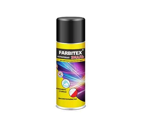 Эмаль акриловая FARBITEX аэрозоль серебро металлик №1580 520 мл 4100020165