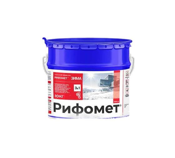 Грунт-эмаль по ржавчине РИФОМЕТ -Зима RAL 9003 10 кг 108866 1