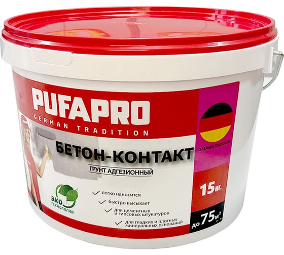 Бетон-контакт для внутренних работ PUFAPRO 10 кг 775054 М-морозостойкий 775011