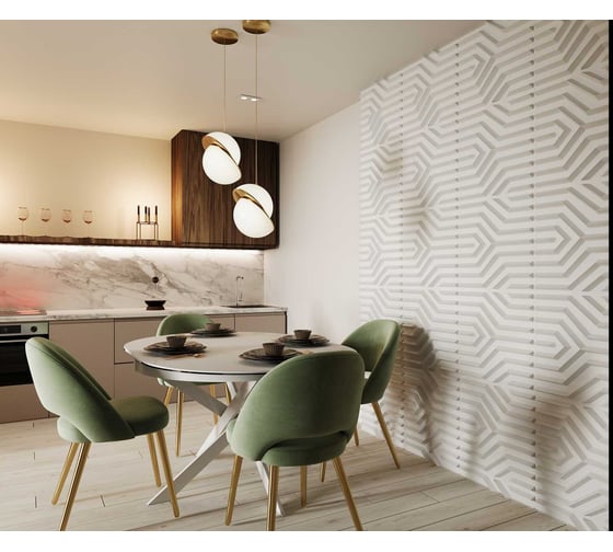 3D стеновая панель ПВХ SODIN decor SD123