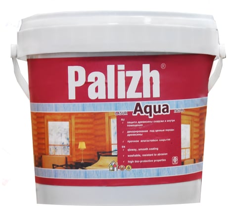 Защитно-декоративная лазурь для древесины Palizh AQUA 284.02.ТП лиственница 0,9 л 11606036