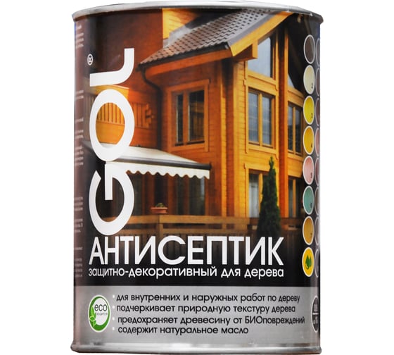 Антисептик Palizh GOL wood 0,8 л, коралловый Wd.281-05 11605761 1