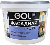 Акриловая фасадная краска Palizh GOL ВД-АК-2180 белоснежная 163 1,4 кг 11606110