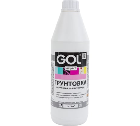Акриловая интерьерная грунтовка Palizh GOL expert 113 1 л 11605965