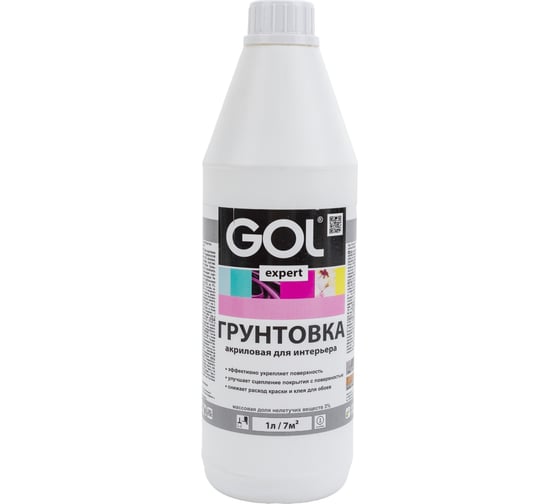 Акриловая интерьерная грунтовка Palizh GOL expert 113 1 л 11605965