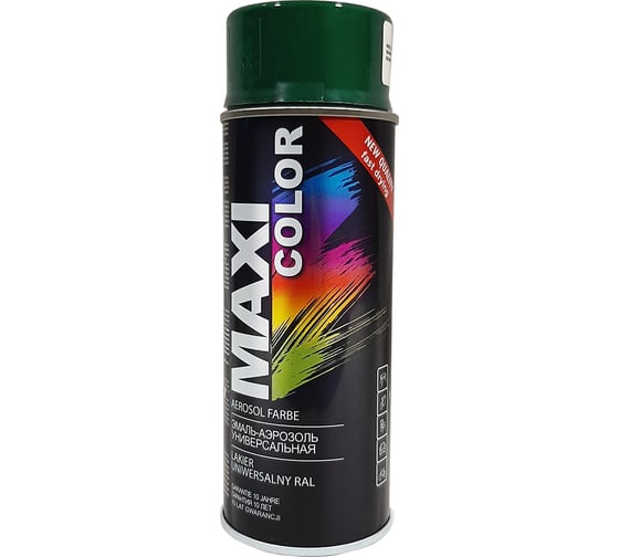 Эмаль-аэрозоль MAXI COLOR болотно-зеленая 0,4 л 6009MX