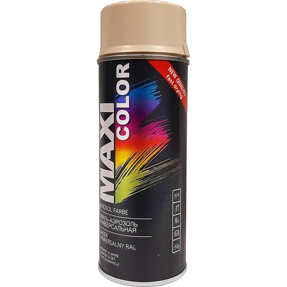 Эмаль-аэрозоль MAXI COLOR светло-бежевая 0,4 л 1015MX - выгодная цена ...