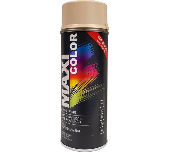 Эмаль-аэрозоль MAXI COLOR светло-бежевая 0,4 л 1015MX