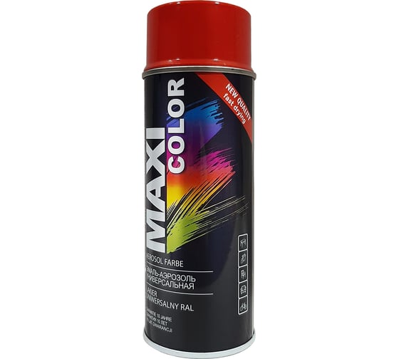 Эмаль-аэрозоль MAXI COLOR сигнально-красная 0,4 л 3001MX 1