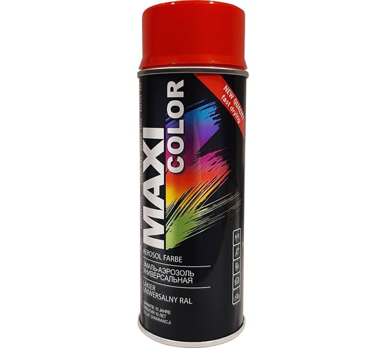 Эмаль-аэрозоль MAXI COLOR красно-оранжевая 0,4 л 3000MX