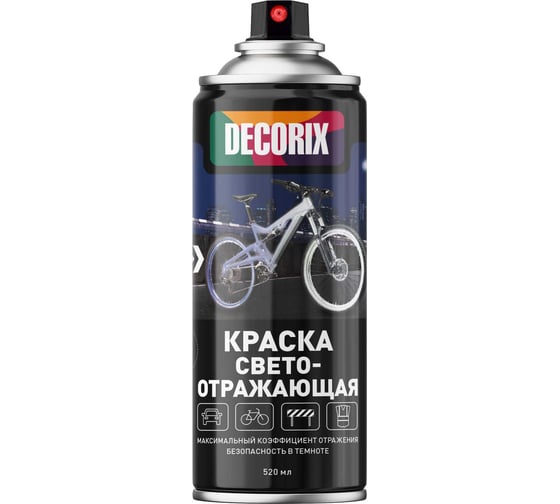 Аэрозольная светоотражающая краска Decorix 520 мл, прозрачная 0130-02 DX