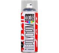 Краска акриловая аэрозольная ABRO POLYCHROM RAL 9017 транспортный чёрный COLOR SP-RAL-9017