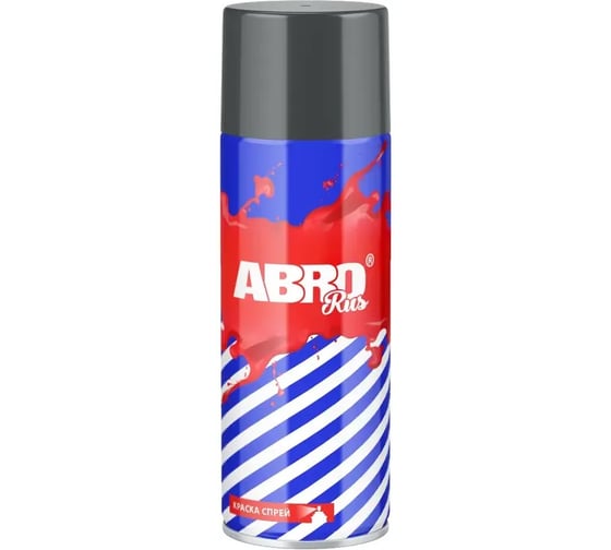 Краска-спрей акриловая ABRO № 96 тёмно-серая (для пластика) RUS SPOP-096-R
