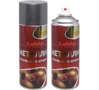 Аэрозольная эмаль Lakko металлик, универсальная, серебро, 520 мл Eum520s