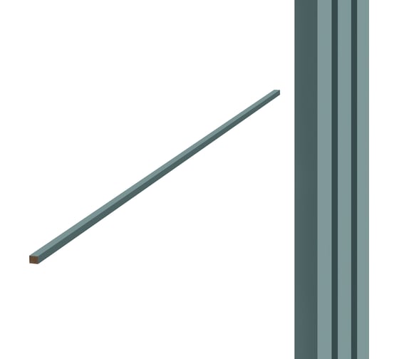 Торцевые планки Wood App Сумеречный голубой, 2780x27x22 мм 04-15-2780