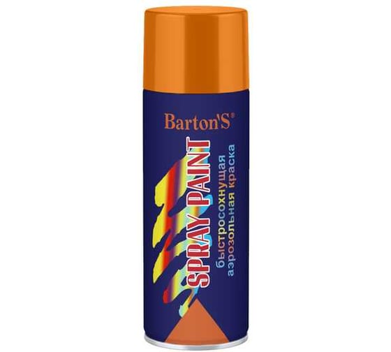 Алкидная аэрозольная краска BARTON'S Spray Paint ШОКОЛАД глянец RAL 8017, 520мл BR189