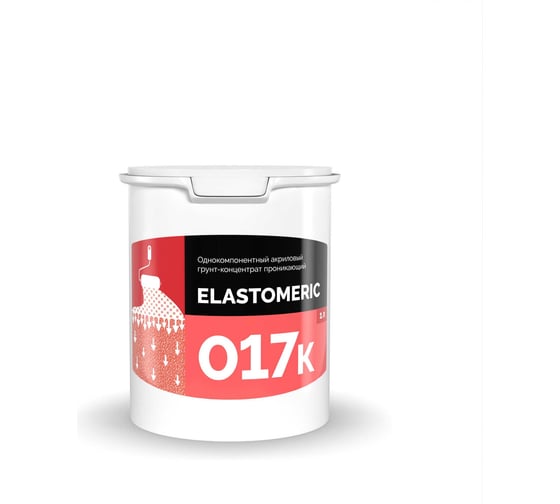 Грунтовка Elastomeric Systems концентрированная, проникающая на водной основе Elastomeric 017K, 1л 017K_1L 1