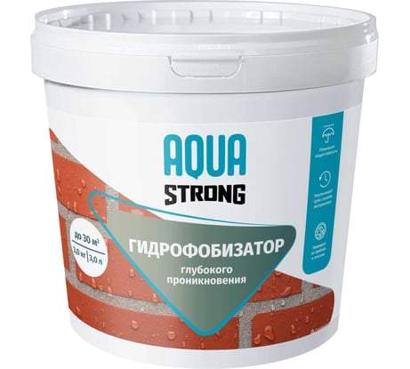 Пропитка гидрофобизатор Aquastrong 10 л 4607130865057