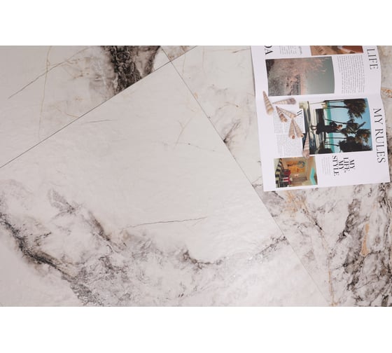Керамогранит Realistik Cleo White Stonelo Carving 60x120 (1,44) Cleo120,StoneloCarving, Realistik