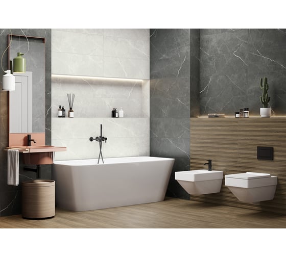 Плитка настенная Delacora Rockstyle Vintage 300x900x10.5 мм, 5 шт в упаковке WT93ROK07