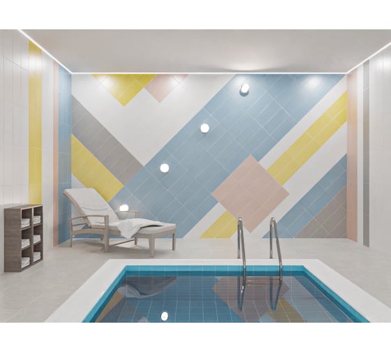 Плитка напольная Kerabud  42x42 см, палитра светла, 7 шт. в упаковке 00-00003439