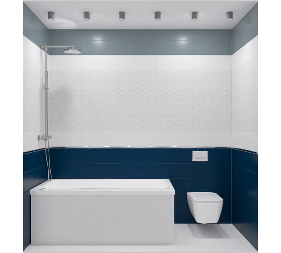 Плитка Azori Ceramica 20.1x50.5 см, COLORMIX AZUL 16 шт. в упаковке 00-00108712