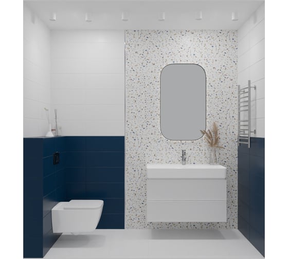 Плитка Azori Ceramica 20.1x50.5 см, COLORMIX AZUL 16 шт. в упаковке 00-00108712