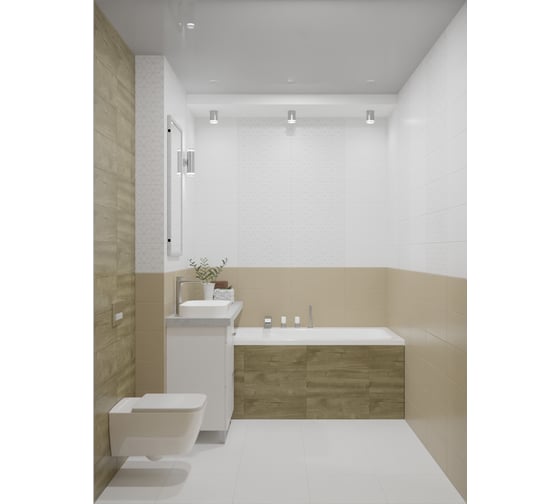 Плитка Azori Ceramica 20.1x50.5 см, COLORMIX MARFIL 16 шт. в упаковке 00-00108706
